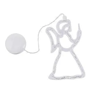Christmas LED suction cup chandelier lights with Santa Claus, elk and snowman designs for window decoration