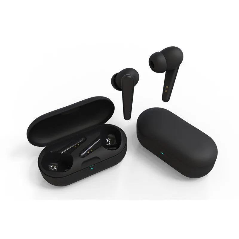 ANC active noise reduction wireless headphones in five colour options showing earplug design