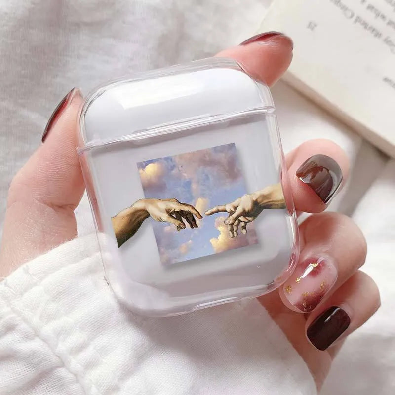 Transparent clear plastic protective cover for Apple AirPods and AirPods Pro charging case