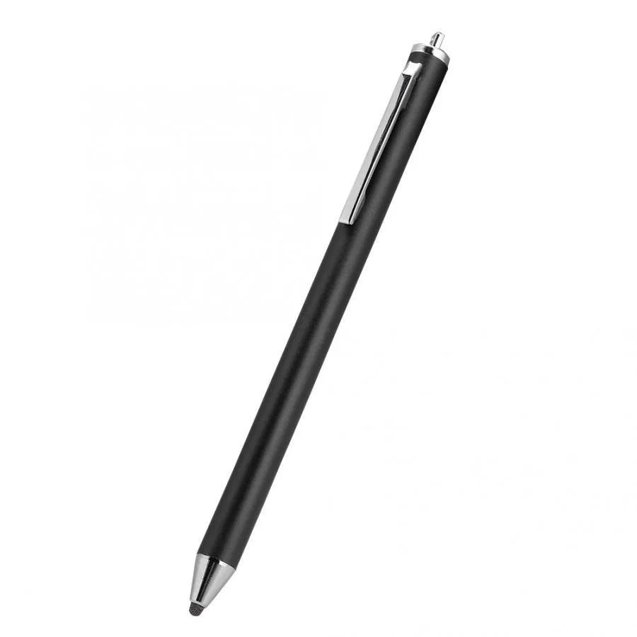 Metal-shell digital stylus for tablet and phone touch screens, shown in multiple colour options.
