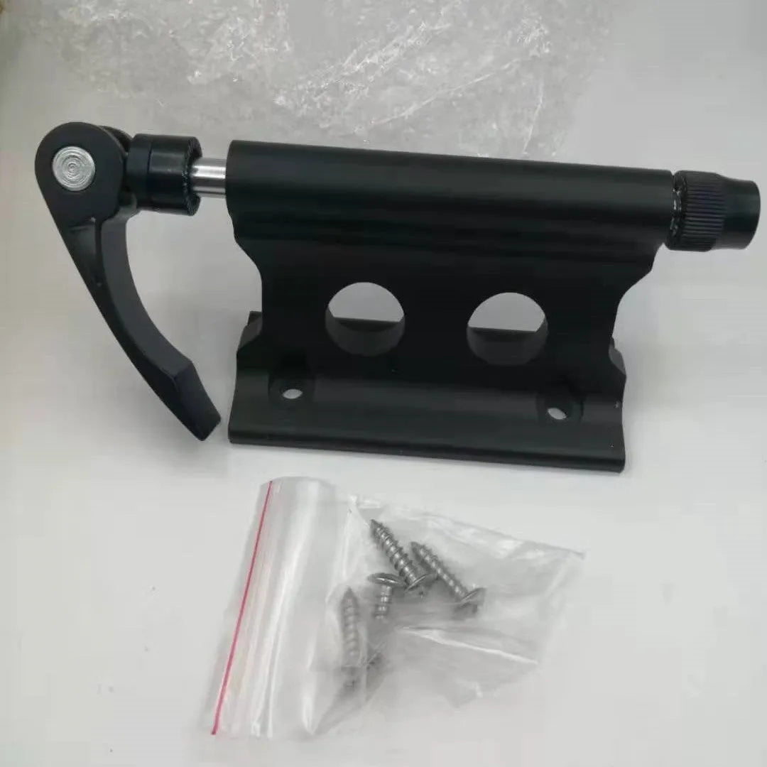 Silver metal bicycle front fork quick release fixing clip for SUV transport mounting