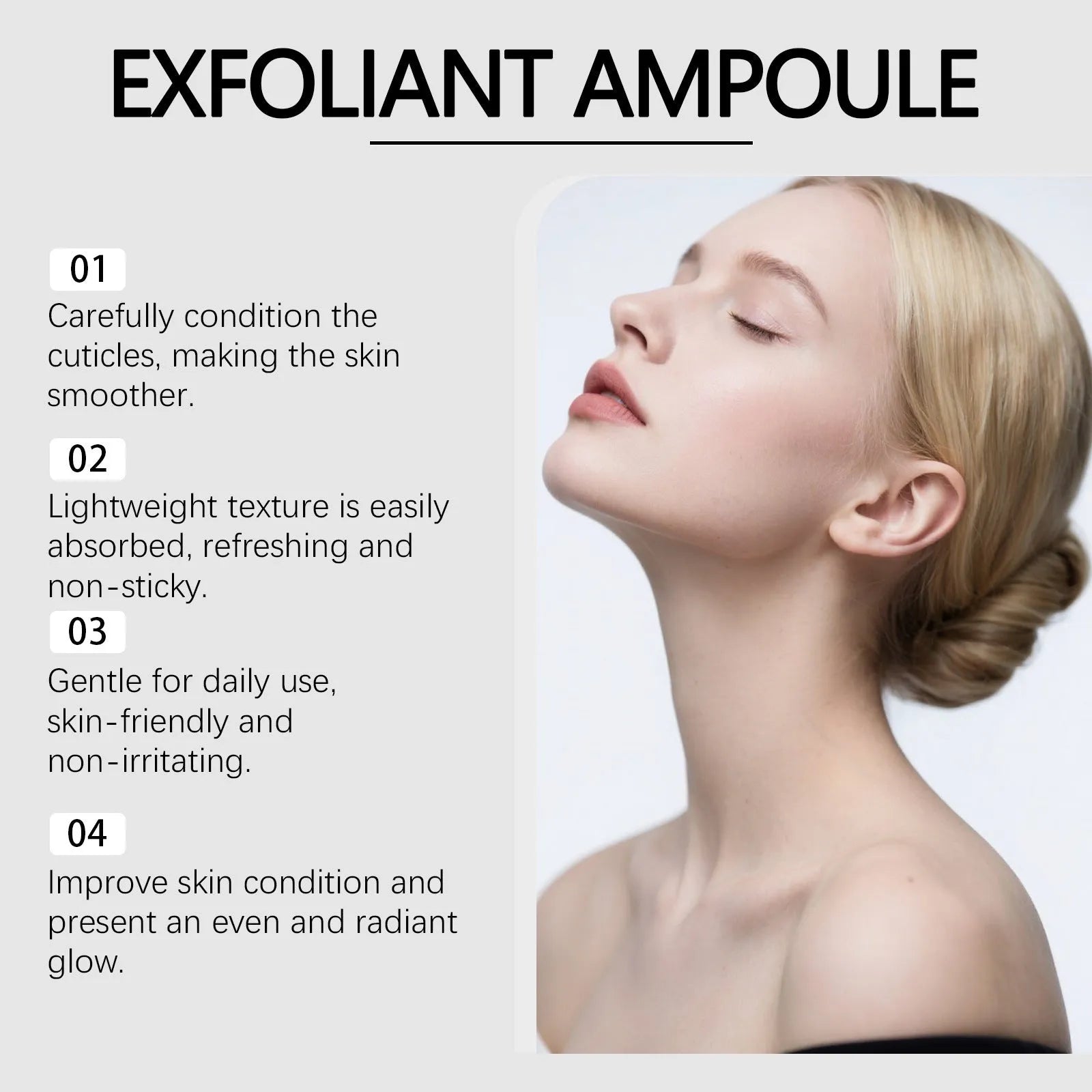80ml bottle of cleansing nourishing facial moisturising liquid with hyaluronic acid and salicylic acid