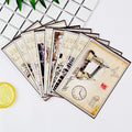 Japanese style postcard set with 9 Paris tower and historic site designs in multiple art styles