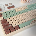 Craft Key CAP plastic keycap set in Matcha Theme colour with five-sided sublimation printing.