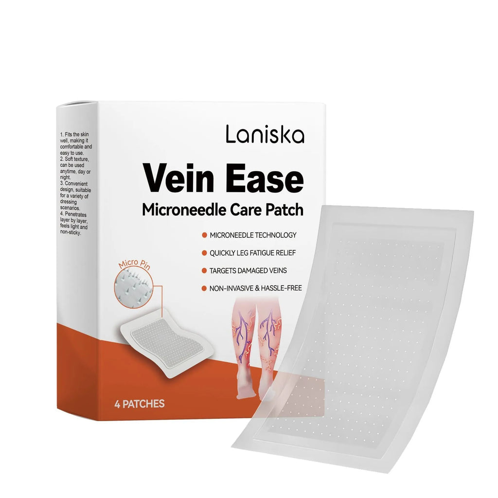 Laniska leg nursing adhesive bandages pack containing 4 patches for leg discomfort care