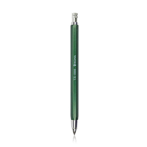 4.0mm mechanical drawing pencil with colour leads in yellow, orange, blue, green, and rose red shades