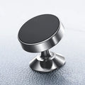 Magnetic car phone holder with aluminium alloy construction in black, gold, and silver colour options