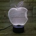 3D fruit decorative night light with colourful LED illumination and touch controls