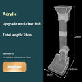 Aquarium precise feeding dish set with plastic feeding tubes, cleaning brush and feed spoon