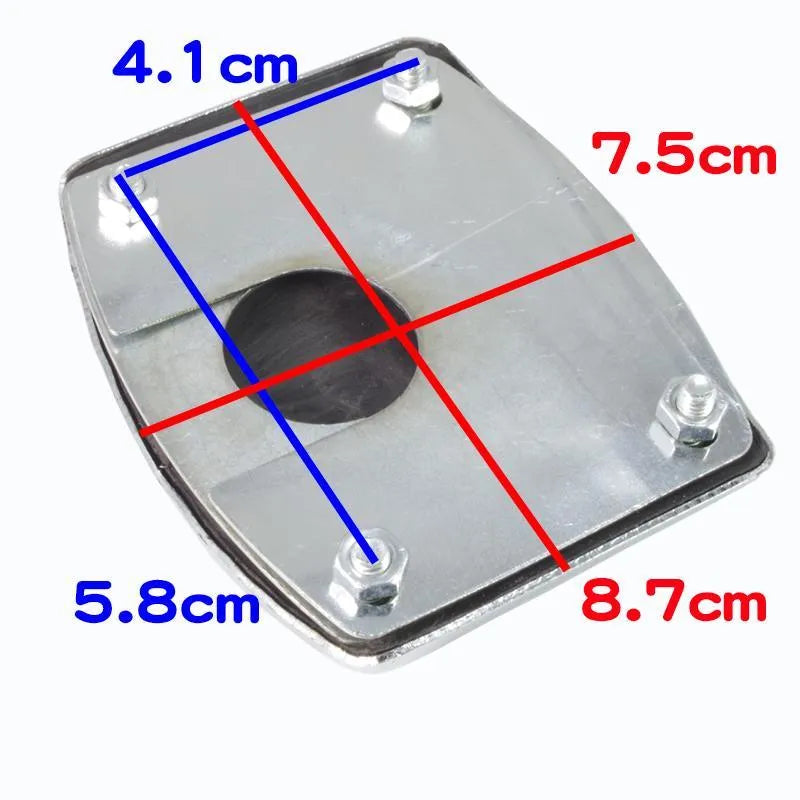 Metal motorcycle scooter brake pedal skid plate replacement footplate