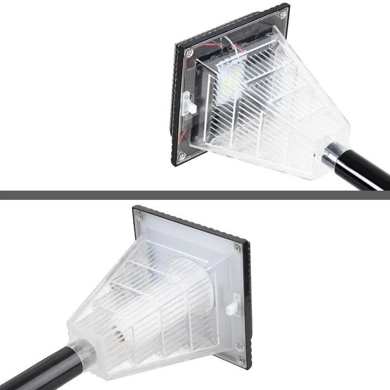 Solar garden light with colour changing LEDs for outdoor pathway and patio lighting