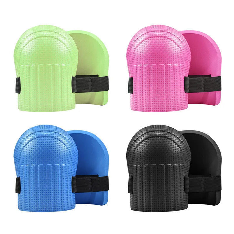 EVA foam kneecap pads in four colours for work kneeling protection