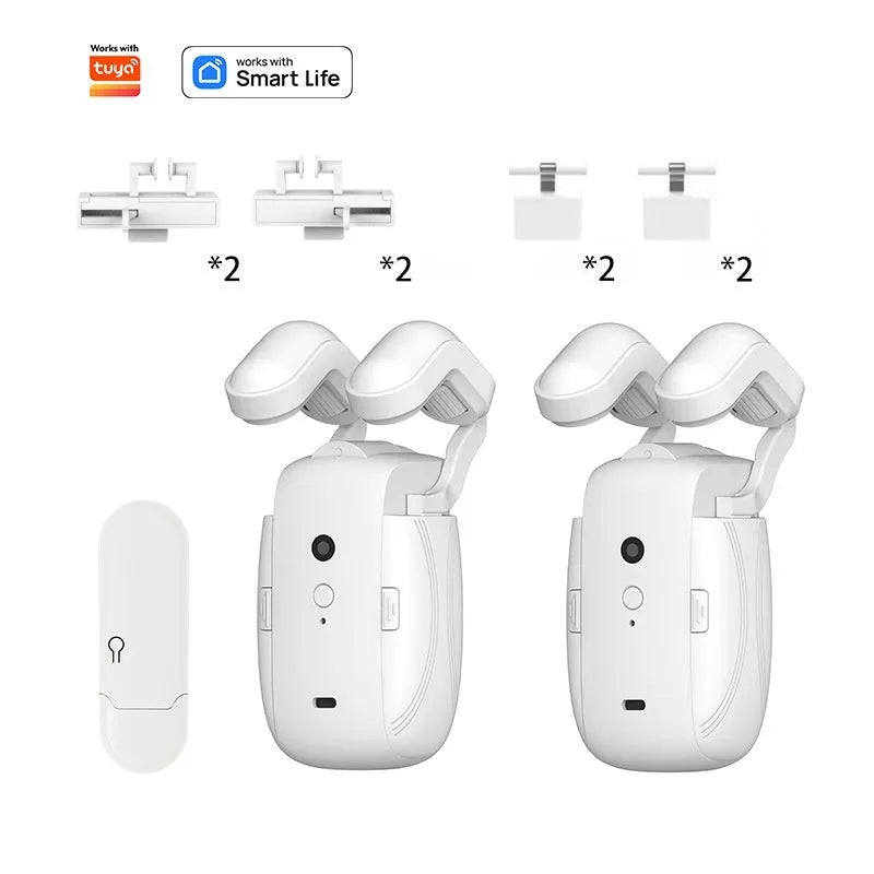 Bluetooth electric curtain controller for Roman rod and TU track systems with remote control and smart home connectivity