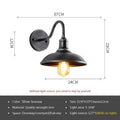 Retro style villa courtyard wall lamp in silver and copper finishes with adjustable installation angles
