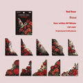 Creative DIY note in six colour variations showing spring vine, pink plum, red rose, blue, green wild, and purple dew options