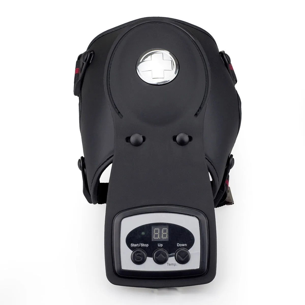 Portable knee and shoulder massager with infrared heat therapy and temperature control display