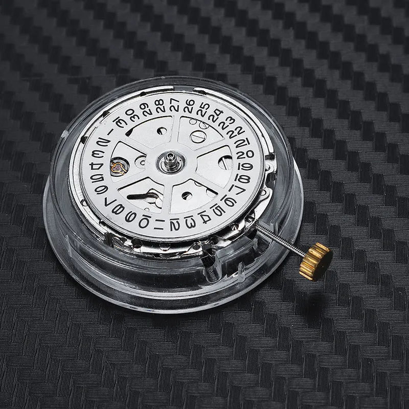 Silver 8215 automatic watch movement replacement with 25mm diameter