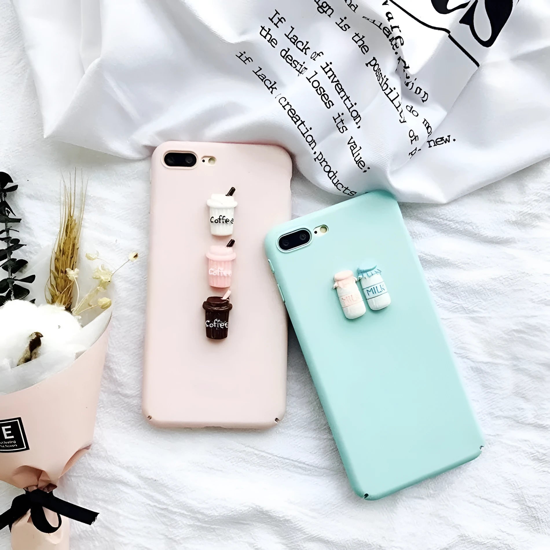3D cartoon cat design on soft silicone iPhone case showing raised cat motif