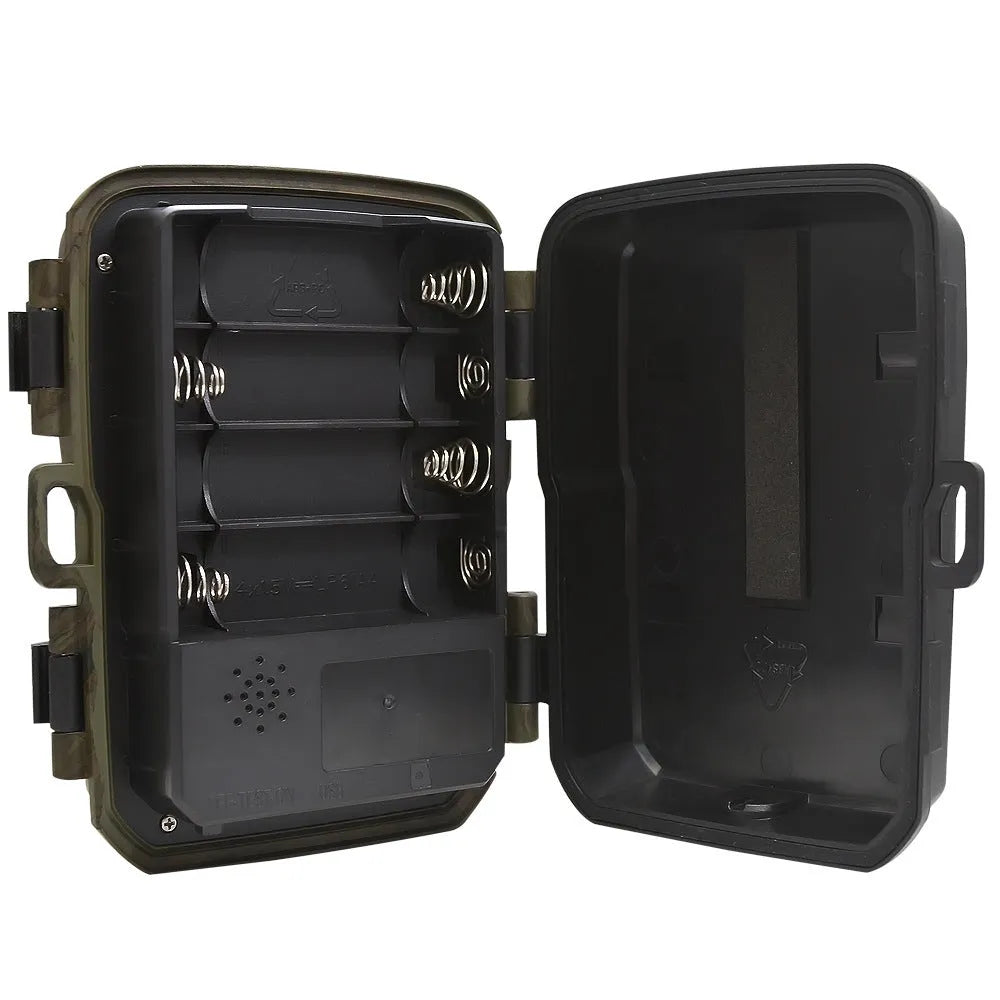 12MP infrared box camera in army green for professional surveillance with night vision capability