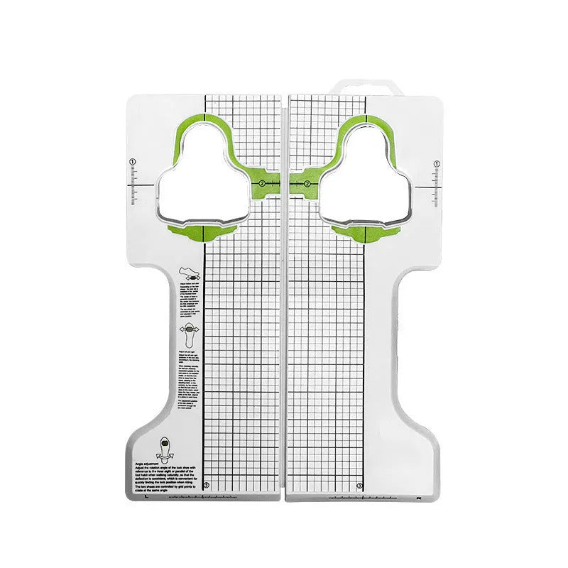 Shimano SPD-SL cleat adjustment tool with colour-coded sections for SPD and KEO models