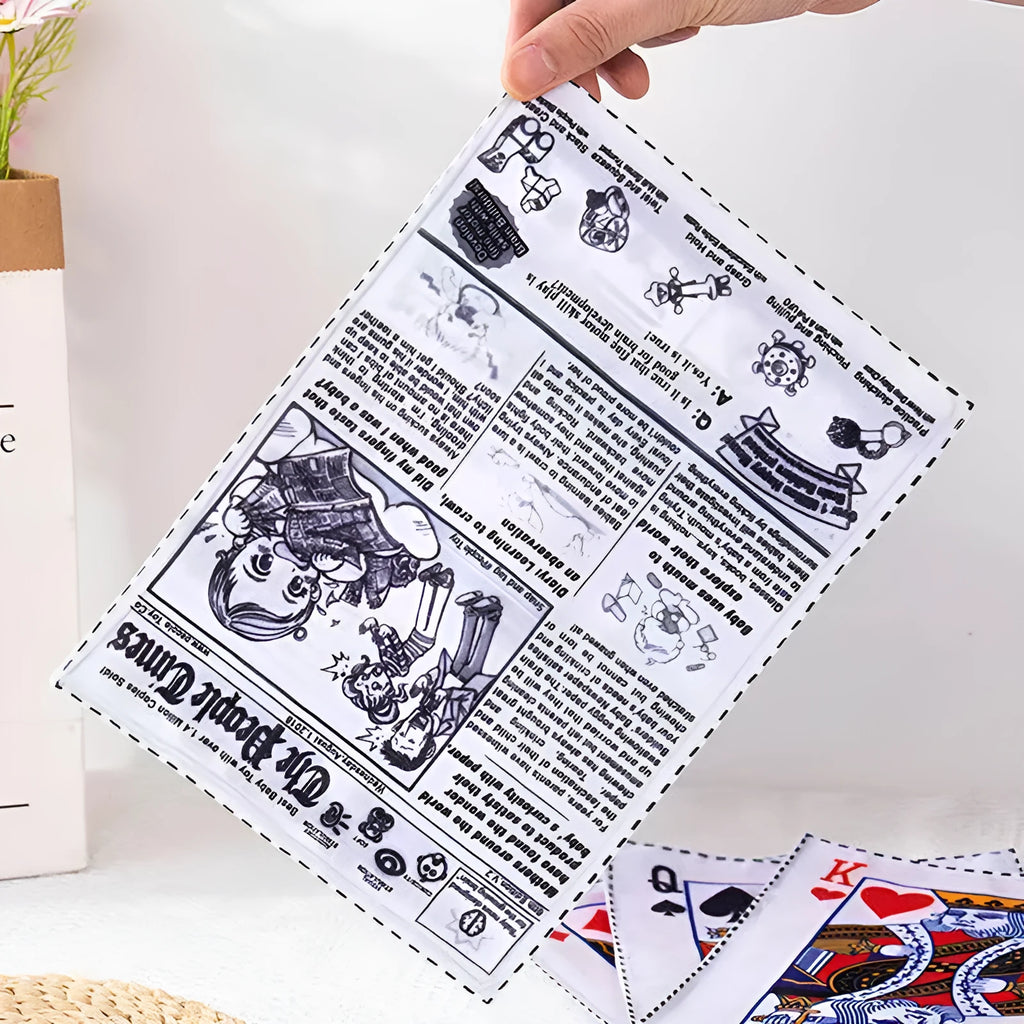 Tear-resistant dog sound toy with realistic newspaper design for small breed puppies