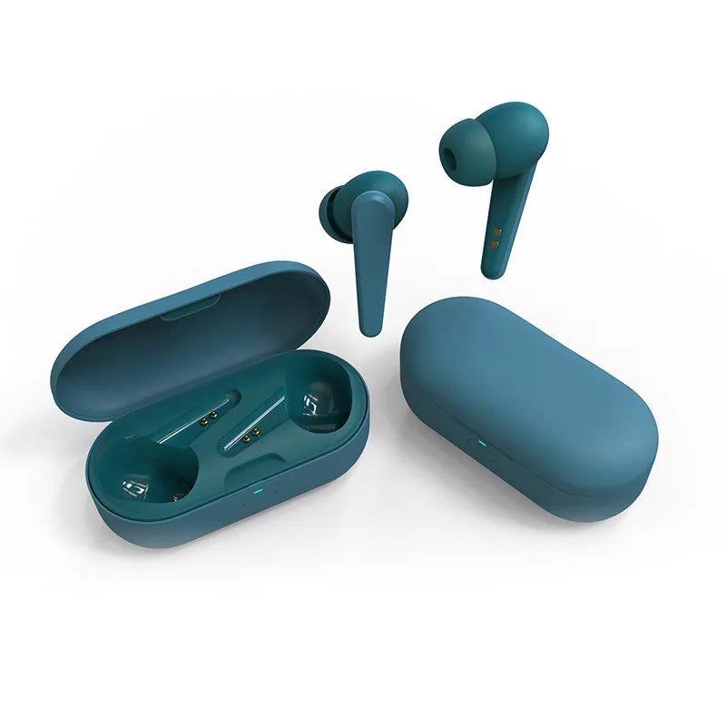 ANC active noise reduction wireless headphones in five colour options showing earplug design