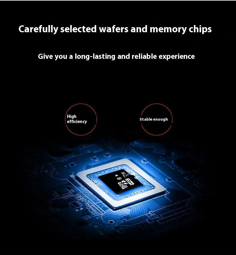 MicroSD memory card with SD adapter for recorder and monitoring device storage expansion