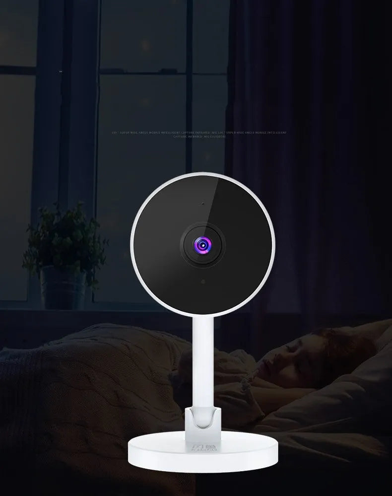 White Flash Fish SKX10 WiFi security camera with gun design for indoor home monitoring