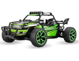 Blue and yellow 1:18 scale remote control off-road car with 2.4Ghz transmitter