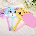 Fan pen promotional ballpoint pen with novelty animal and character prints on refill