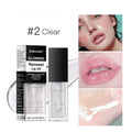Glow Lip Gloss tube in 8ml size showing one of seven colours: Coral, Clear, Honey, Jam, Pink, Red, or Rose.