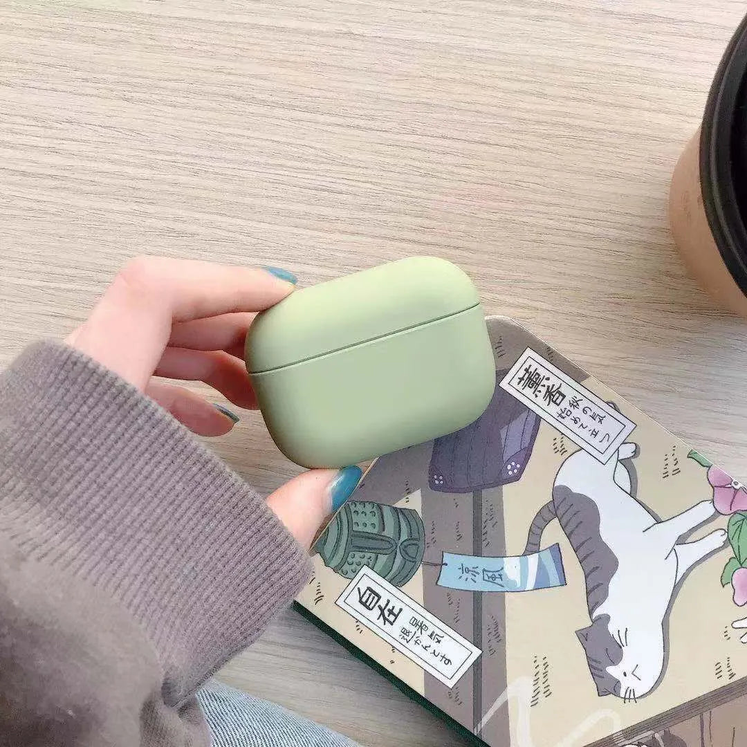 Compatible plastic protective case for Apple AirPods Pro shown in multiple colour options.