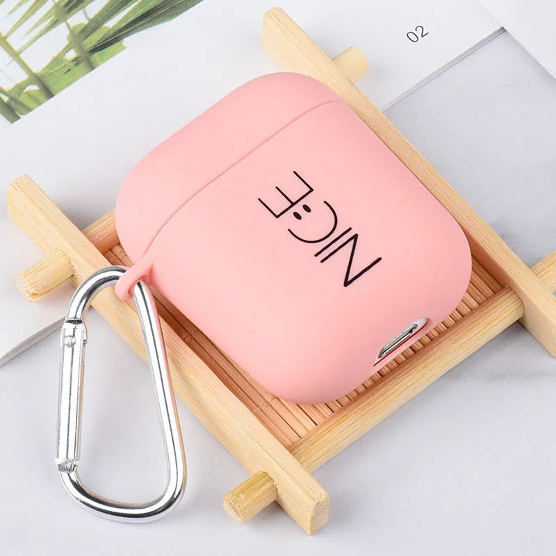 PC plastic back cover for Apple AirPods earphone cases with decorative designs