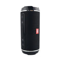 Fashion outdoor portable wireless bluetooth speaker with fm radio and tf card playback black
