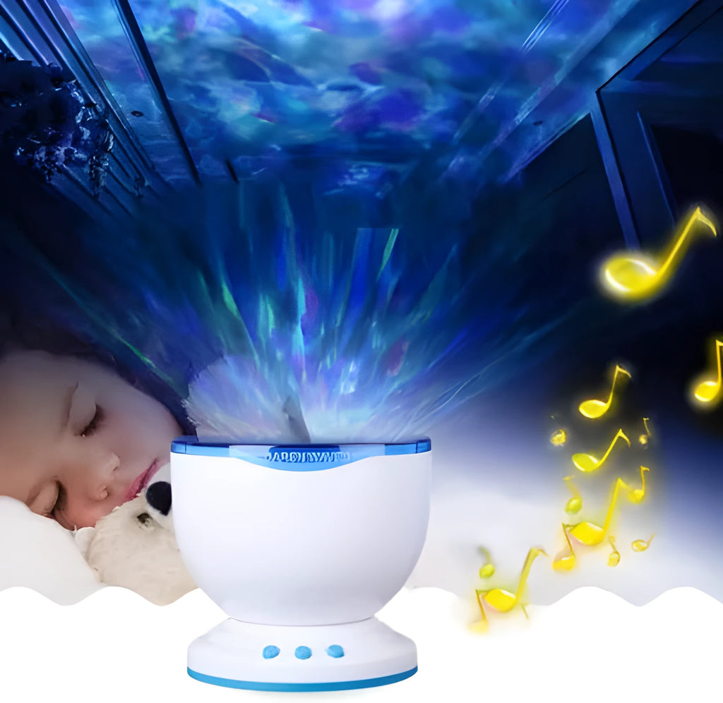 Blue ocean projection lamp with DLP correction technology for 5 metre drop distance