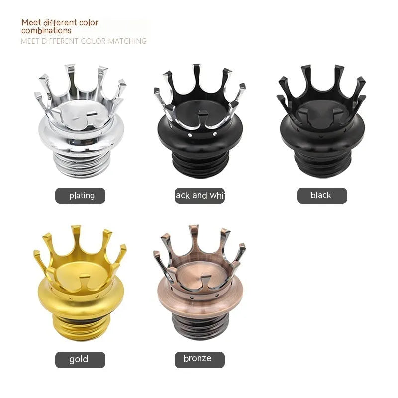 Harley-Davidson aluminium alloy fuel tank cap cover in black, bronze, gold, electroplating and black white finishes
