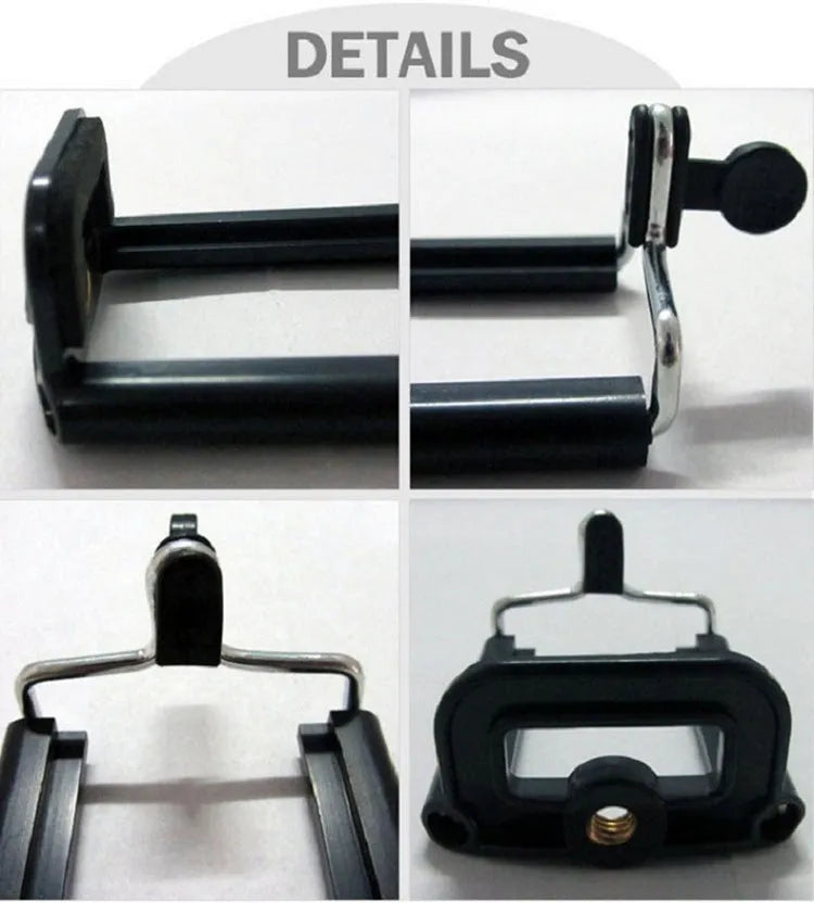 Black octopus tripod with flexible rubber legs and spherical gimbal for cameras and phones