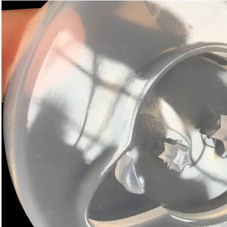 Clear silicone Full Mirror Planet epoxy resin mould for DIY jewellery making, approx 6.5cm.