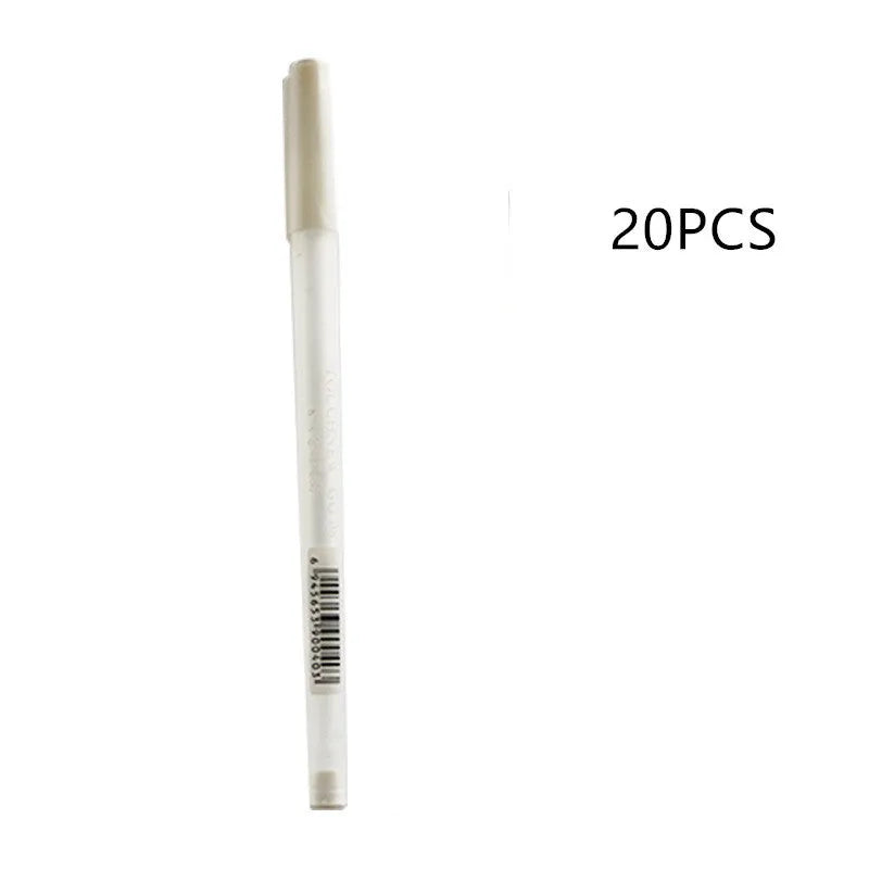 Touchnew hand-painted highlight pen in golden, silver and white colours for black card artwork