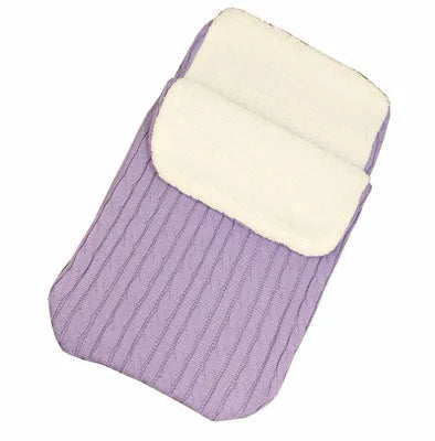 Envelope baby stroller sleeping bag in a plain colour with thick filling for winter.