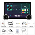 11.8-inch Android car stereo with dual control knobs on a QLED touchscreen display