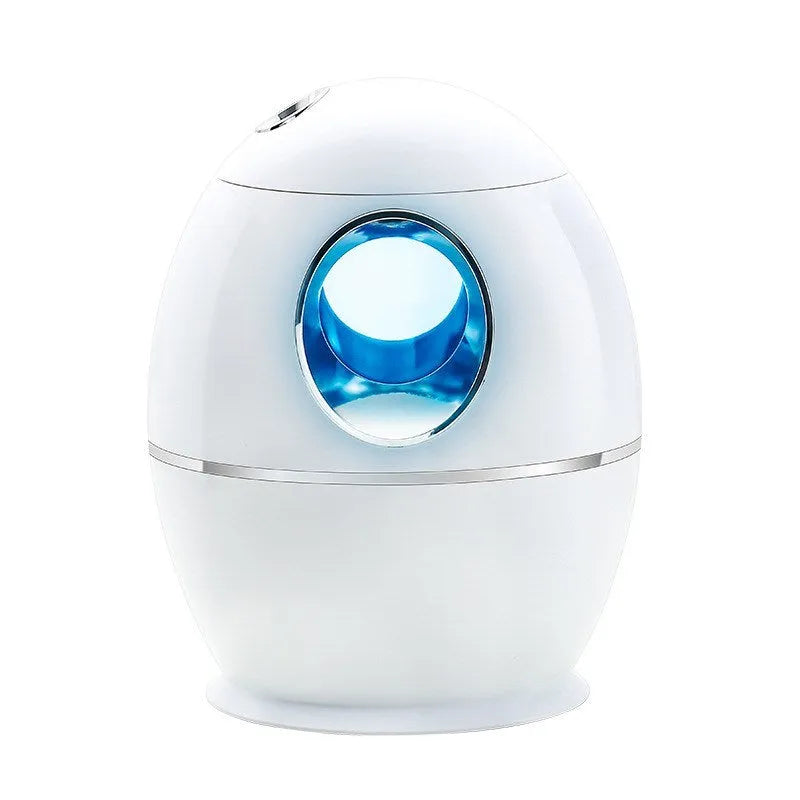 White columnar household air humidifier with anion function and USB power connection