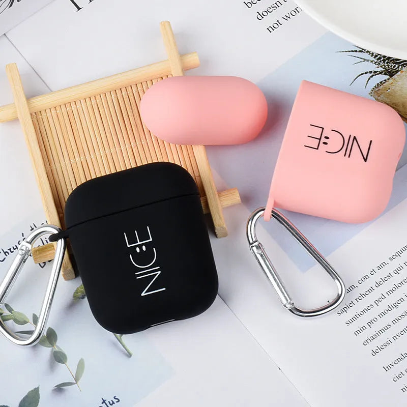 PC plastic back cover for Apple AirPods earphone cases with decorative designs