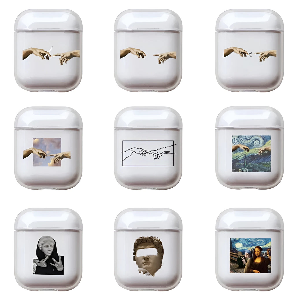 Transparent clear plastic protective cover for Apple AirPods and AirPods Pro charging case