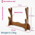 Simple handmade wooden bracket with multiple shelves in a Chinese style, shown in a 4-layer configuration.