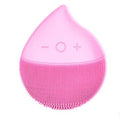 Electric facial cleaner in black with ultrasonic vibration for deep facial cleansing