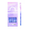 Box containing 12 constellation-themed quick-drying gel pens with plastic barrels