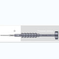 iPhone-compatible T2 cross triangle tail screwdriver with grenade-shaped aluminium handle for precision electronics repair
