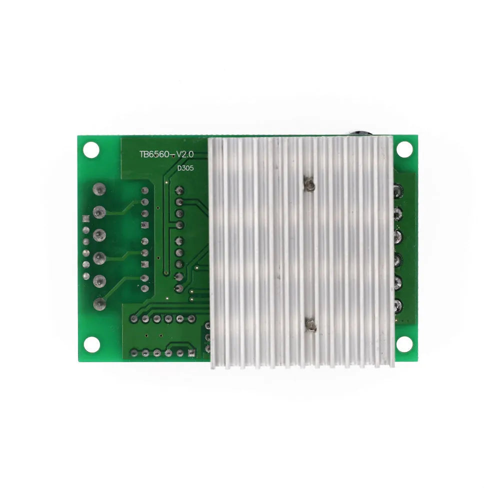 TB6560 3A stepper motor driver board with Toshiba chip and green PCB