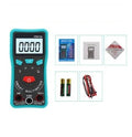 Green digital multimeter with burn-proof function and automatic ranging on LED display